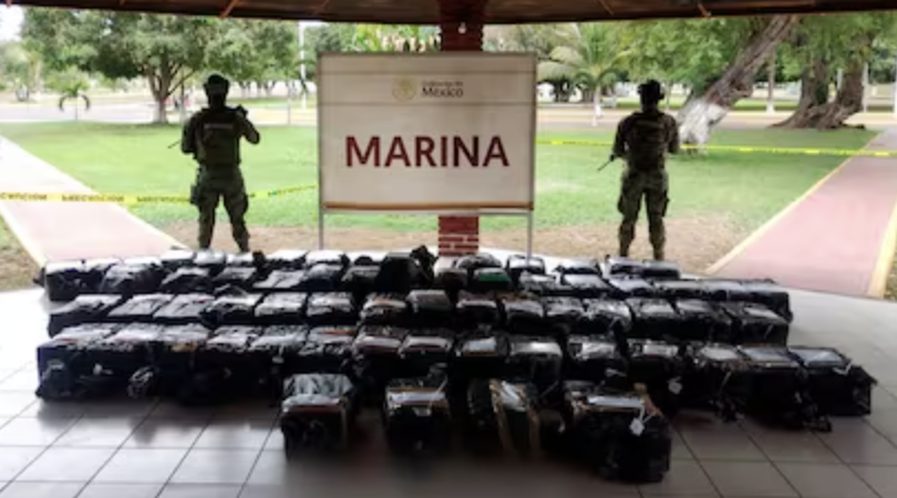 LA MARINA DA FUERTE GOLPE AL NARCOTRÀFICO; INCAUTA 42 TONELADAS DE METANFETAMINAS EN MICHOACÀN